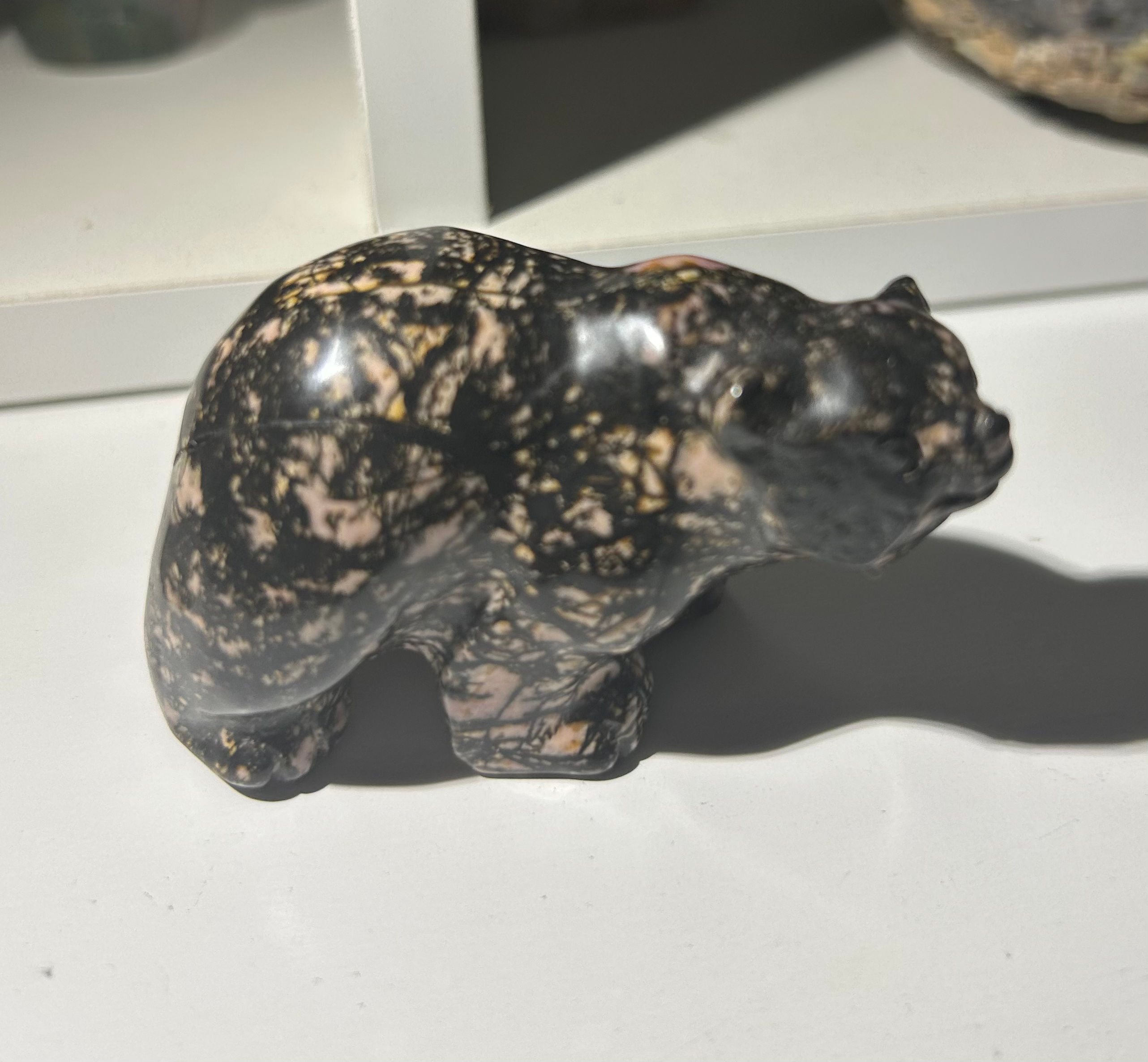 Rhodonite Bear