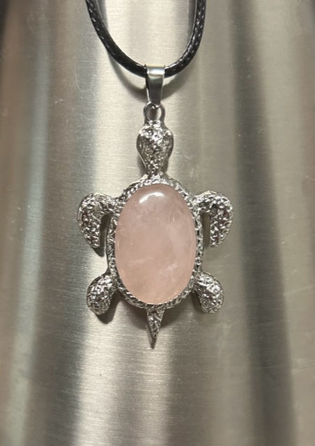 Pendant - Turtle Rose Quartz