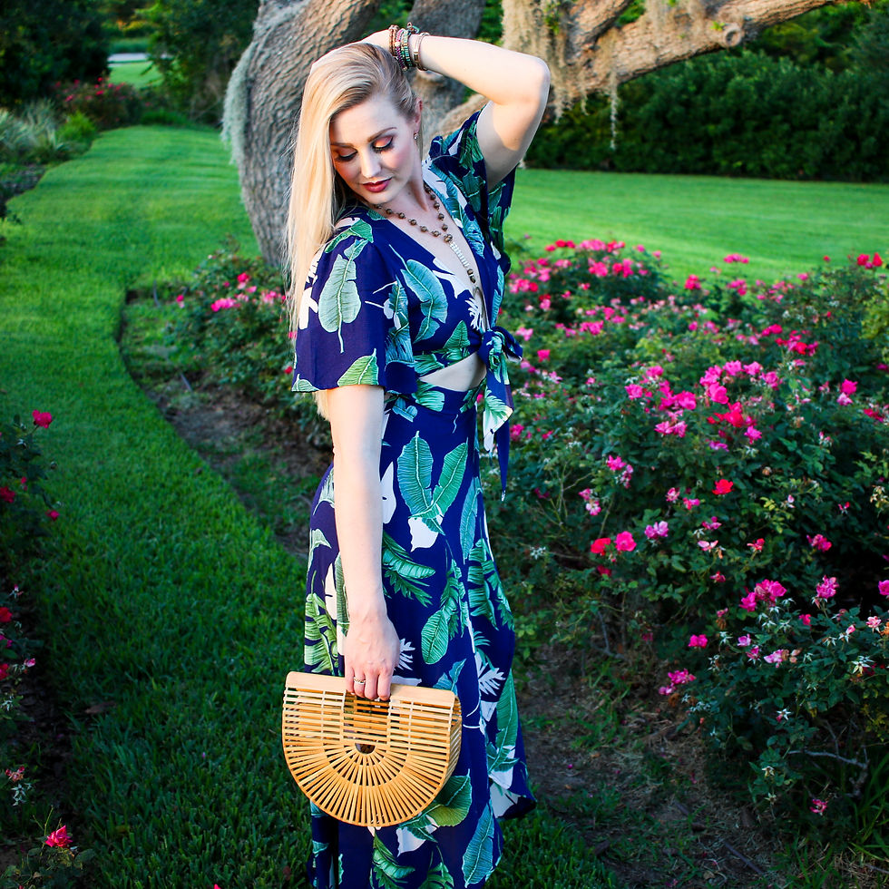 Palm Print Maxi