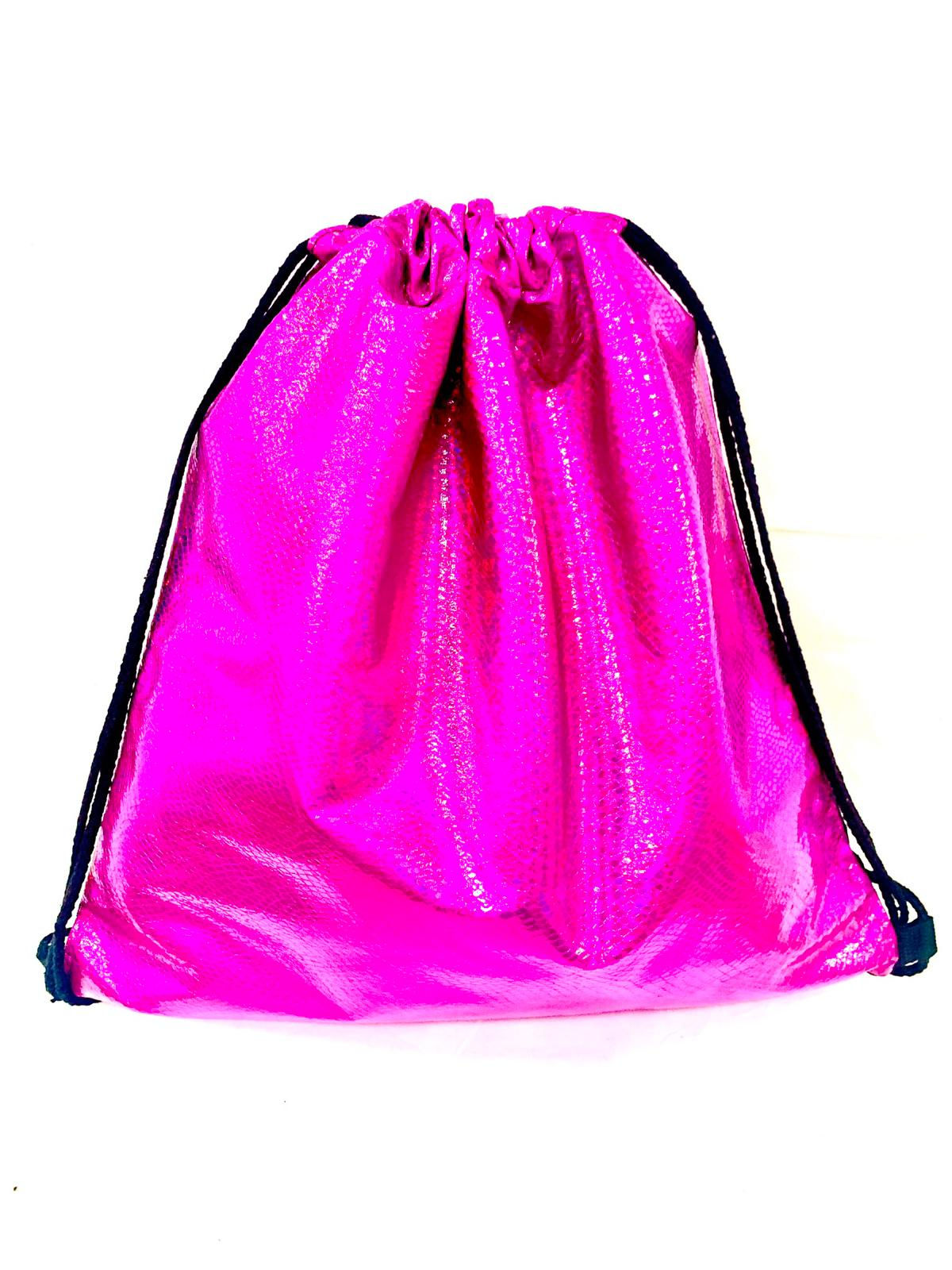 Worek / plecak ciemnoróżowy