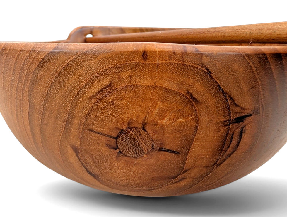 Thumbnail: Natural wood noodle bowl showcasing organic grain and rich brown tones