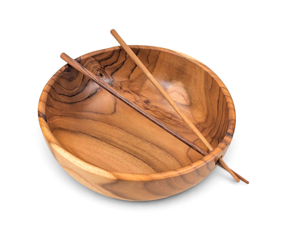 Thumbnail: Natural-grain wooden ramen bowl