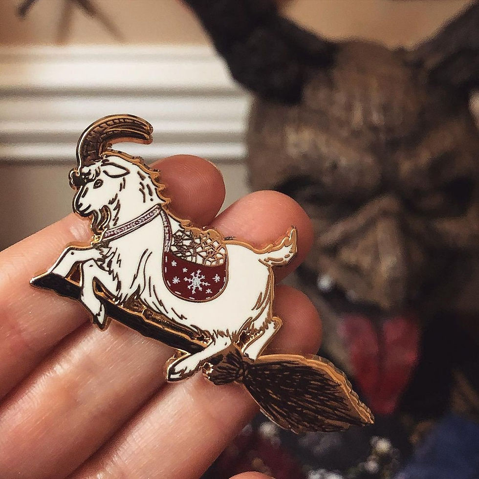 Yule Goat - Julbock Enamel Pin - Yule Collection