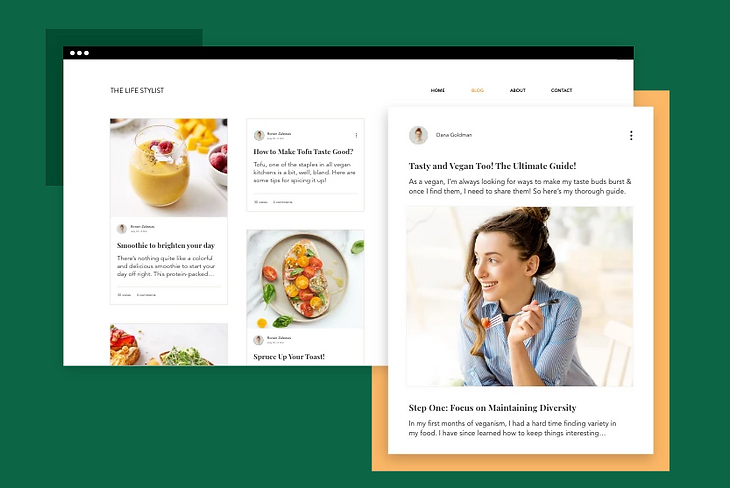 content marketing wix