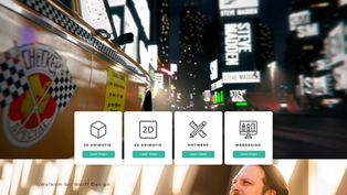 The catchy homepage of the Werff Design website