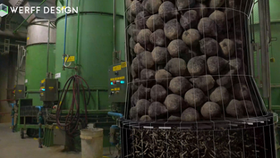 View into a cutting mill.