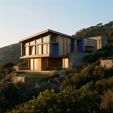 Modern Residential Design - Hillside Home