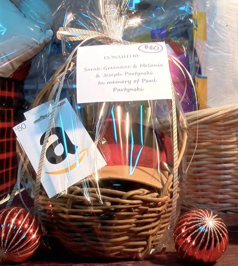#60 Red & Black Hat Basket