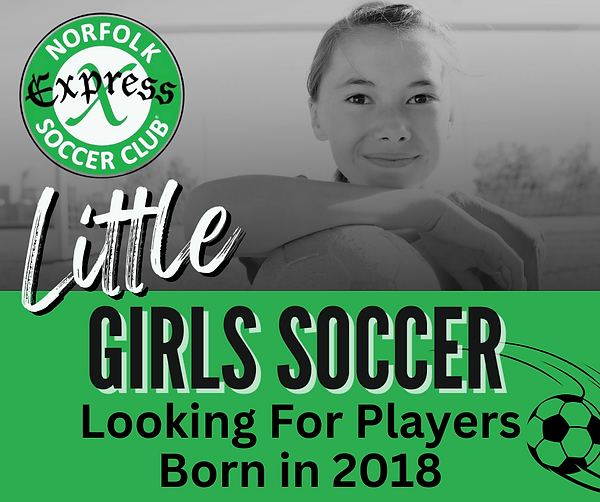 New Soccer players add to a team girls born 2018 Norfolk, NE