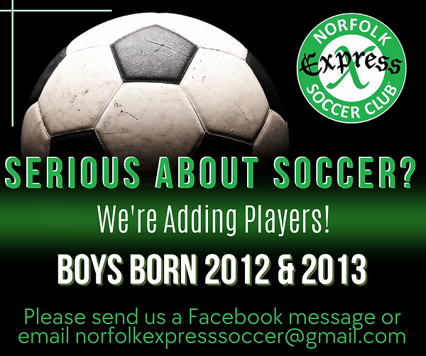 Looking for Soccer players Norfolk Ne Boys born 2012 2013