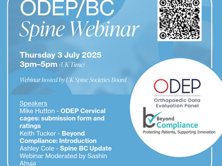 ODEP/BC Spine Update Webinar - Thursday 3rd July at 3pm