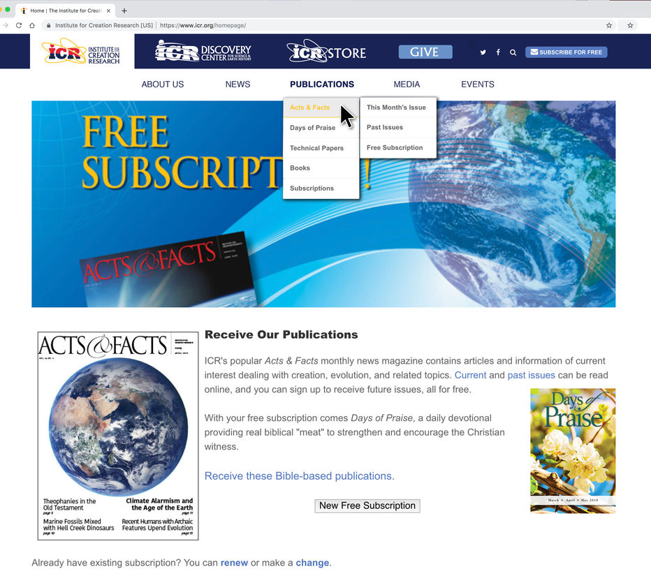 ICR Institute - Publications