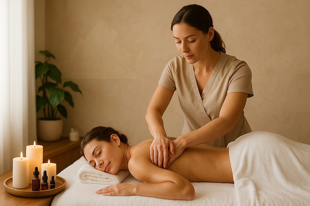 Professional Anti-Stress Massage experience Professional Anti-Stress Massage in a calm spa room
