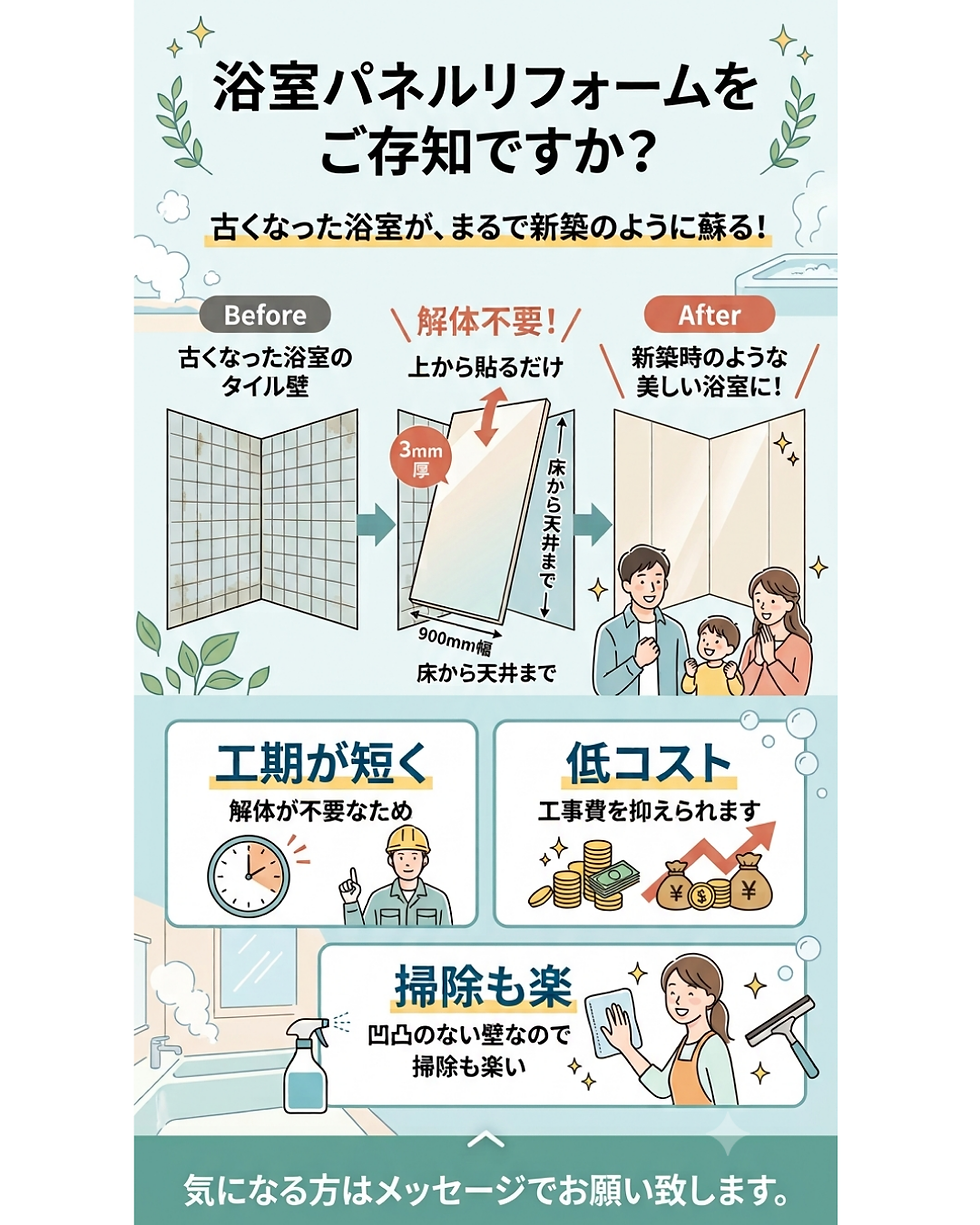 浴室パネルリフォーム