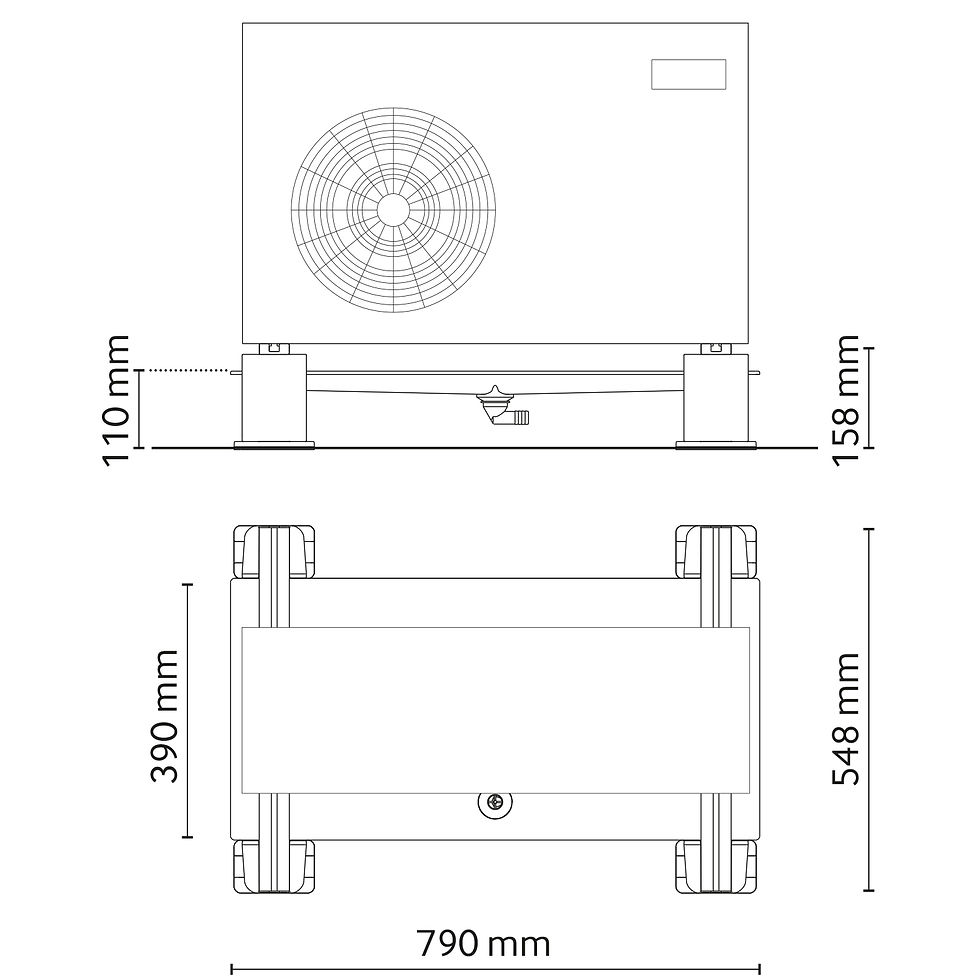 Miniatura: Suporte Chão com Bandeja - Unidade Externa