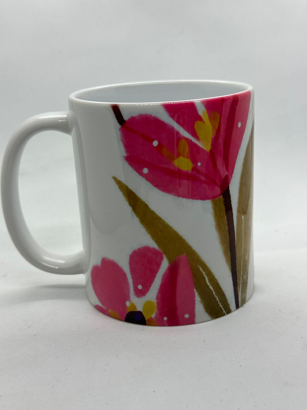 Big Beautiful Bold and Bright Pink Flowers Mug