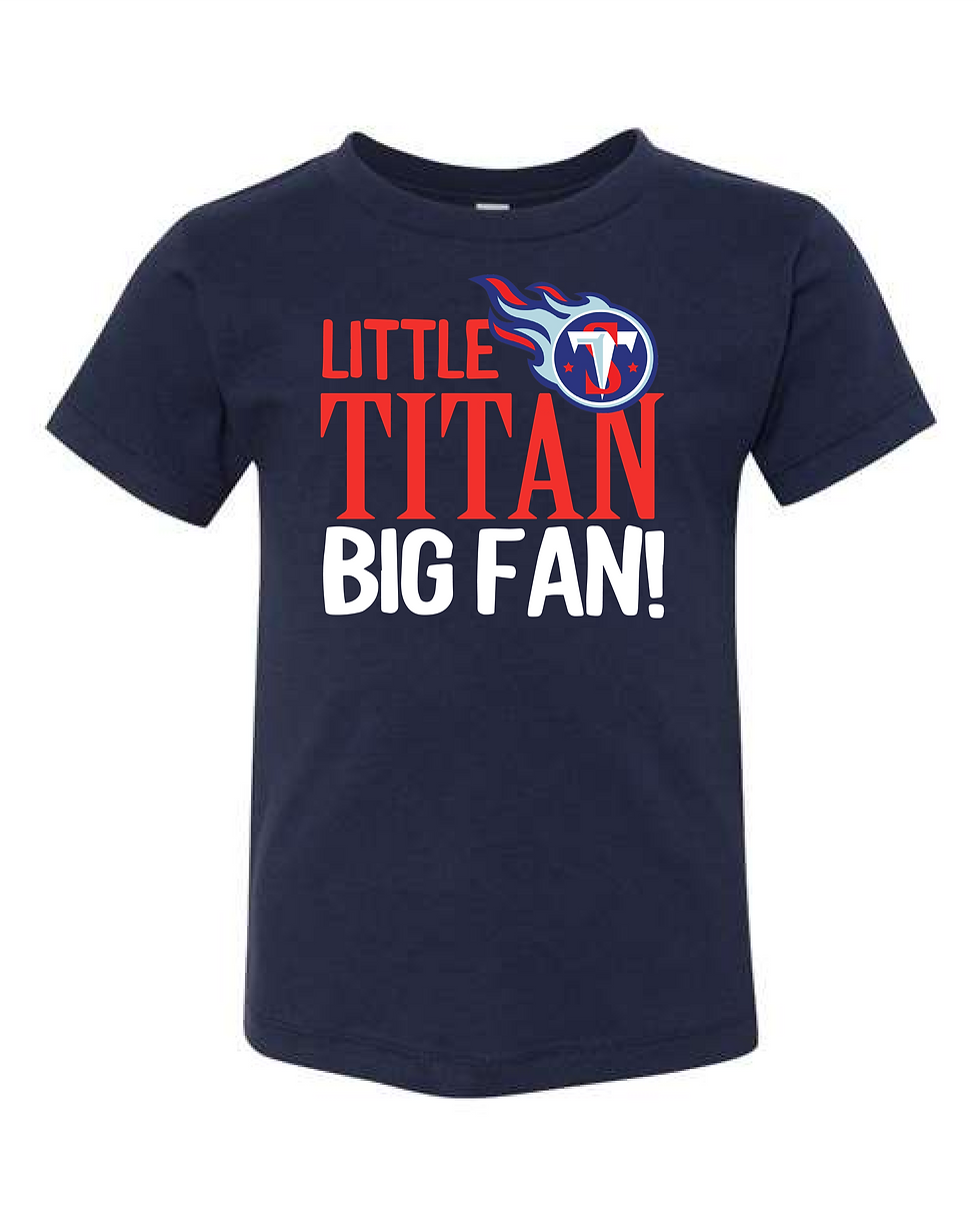 Little Titan Big Fan Toddler Tee