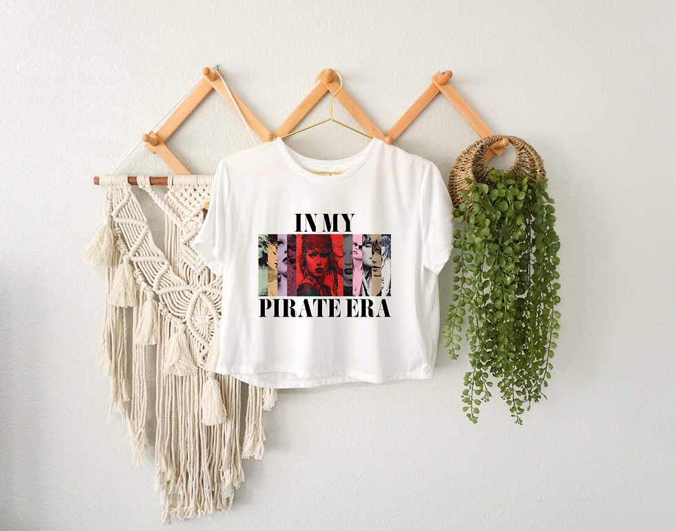 In My Pirate Era Crop Tee Shirt - Gasparilla Collection