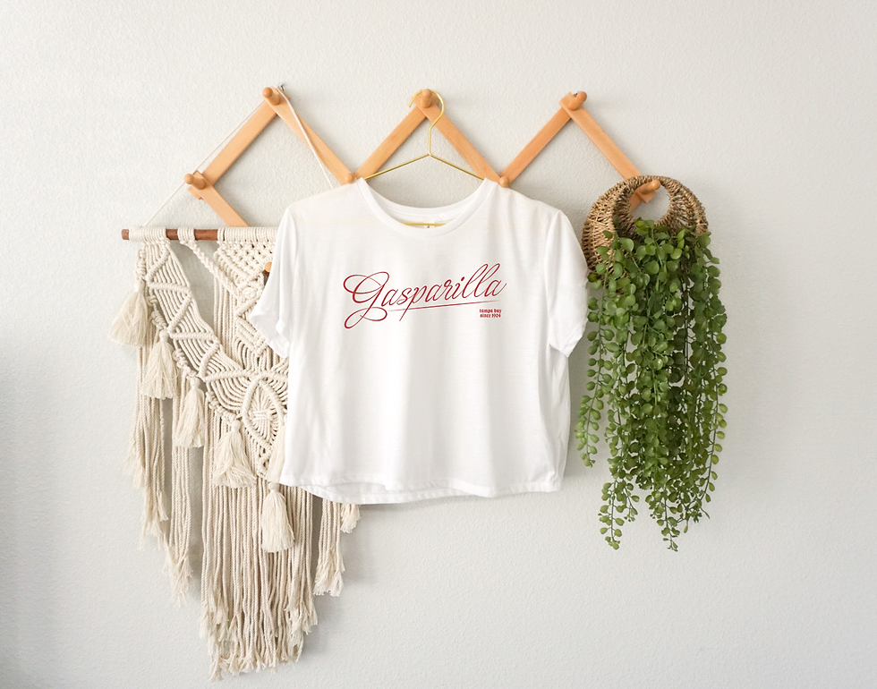 Gasparilla Script Cropped Tee