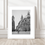 Thumbnail: Black and white moody photo print of Piazza del Popolo shot though fountain water in Rome, Italy