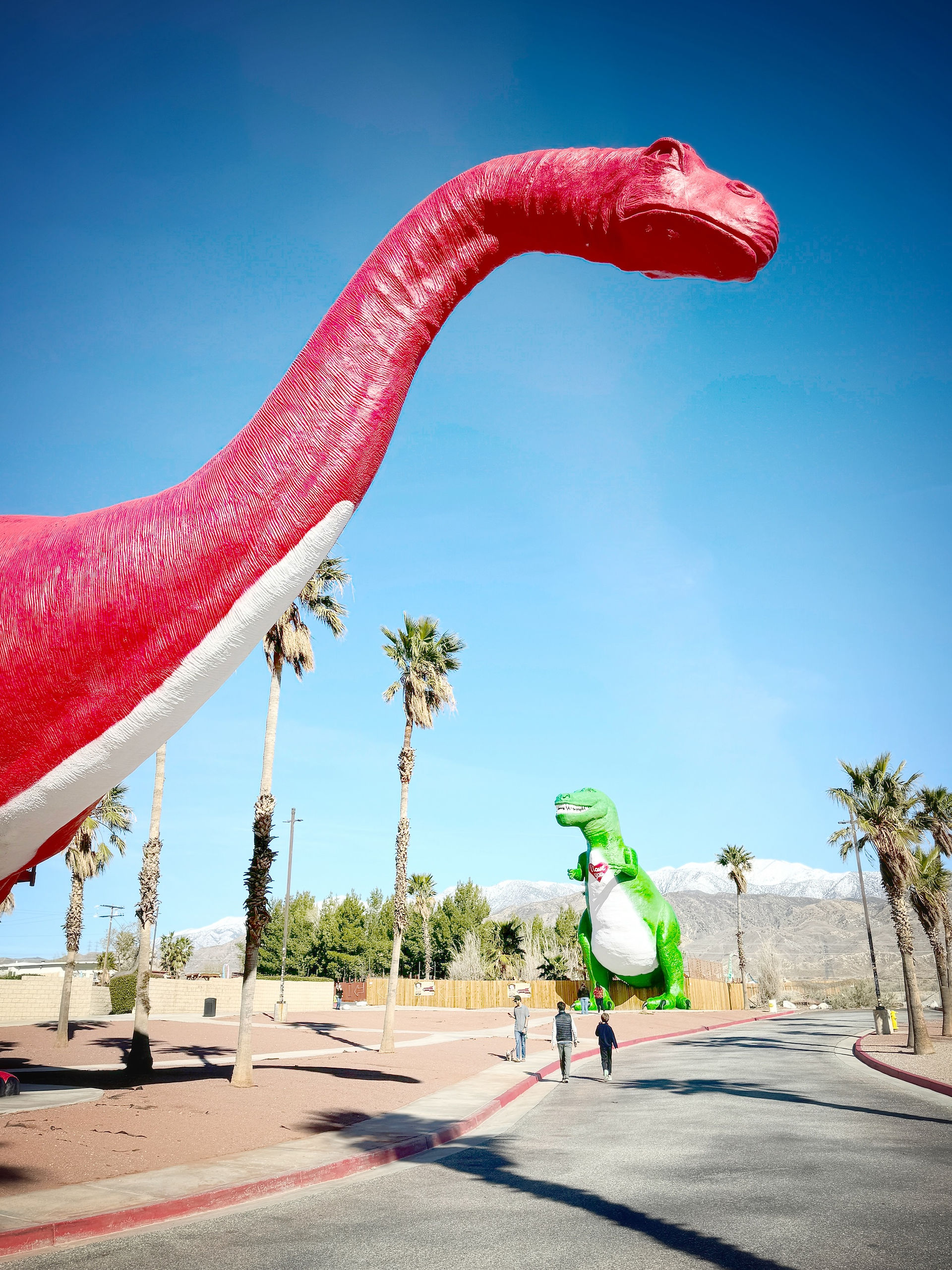 Cabazon Dinosuar park in California and also the location for Pee Wee's Big Advnture movie