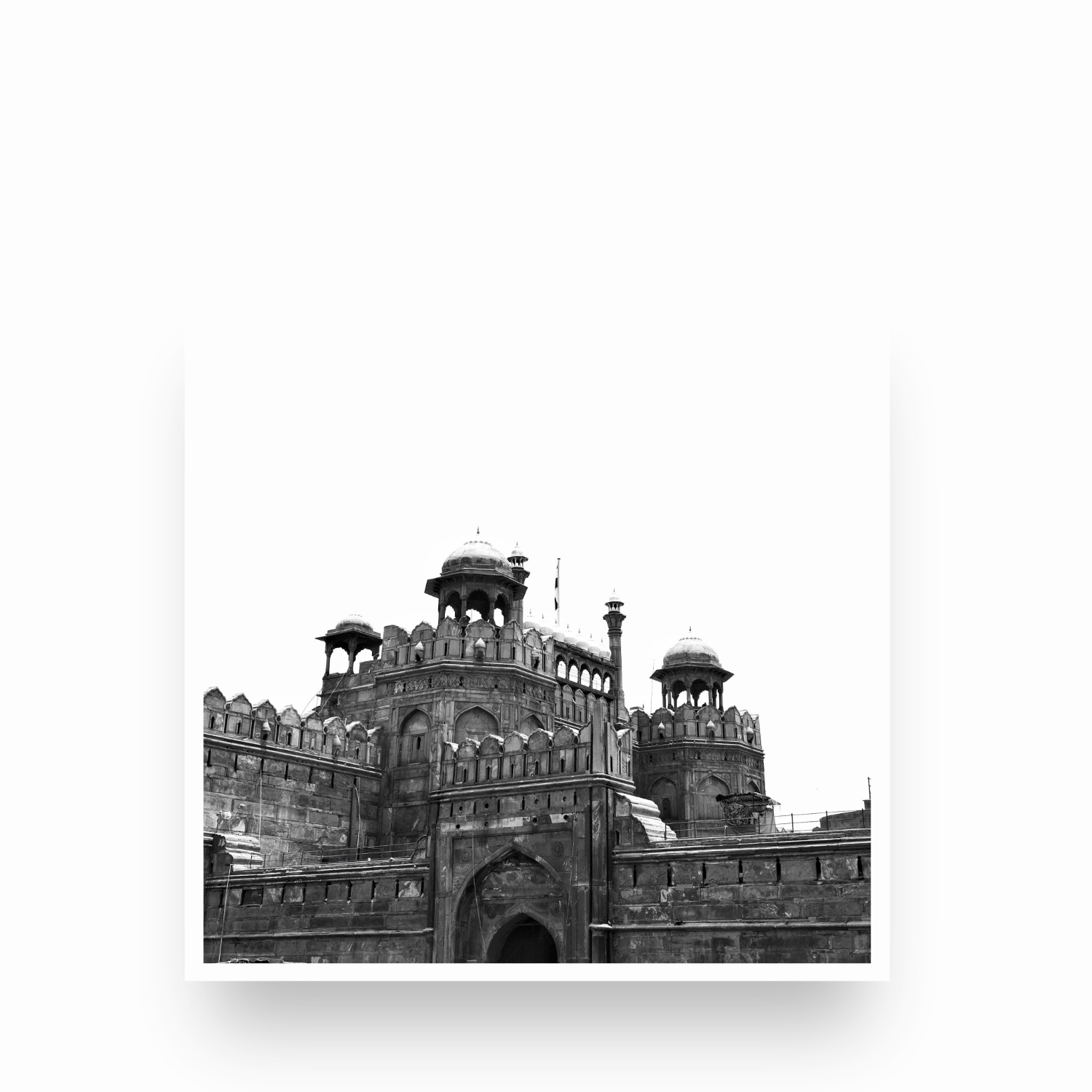 The Red Fort Gate Delhi | Fine Art Black & White Print