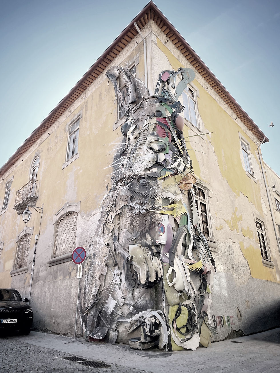 Half Rabbit by Bordalo II, Vila Nova da Gaia, Porto, Portugal