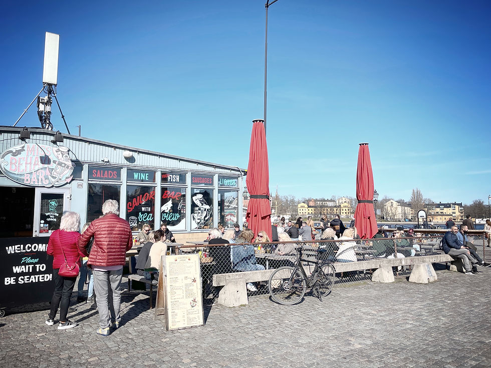 Stockholm travel blog, kpm phot art, miss behave bar