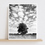 Thumbnail: Black and white nature minimalist photo print of lone tree in a field with dramatic clouds