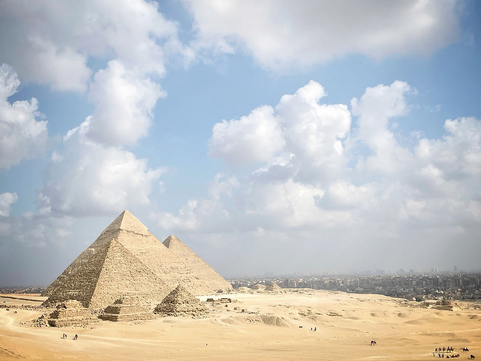 Pyramids of Giza, Cairo, Egypt - Black and white travel photography | Limited edition wall art prints | Travel blog | © kpm photo art