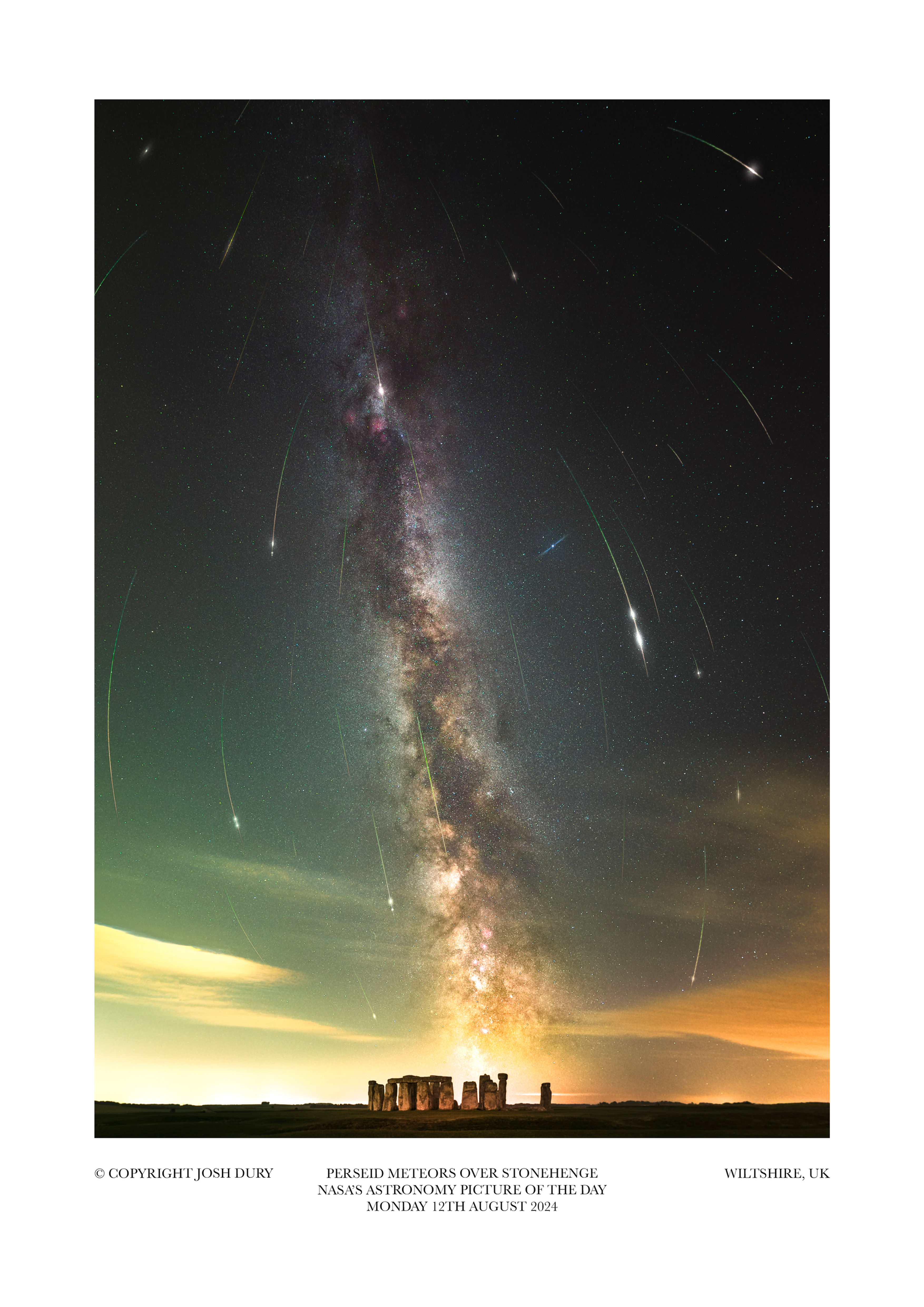 NASA Astronomy Picture Of The Day (APOD) | Perseid Meteors over Stonehenge: