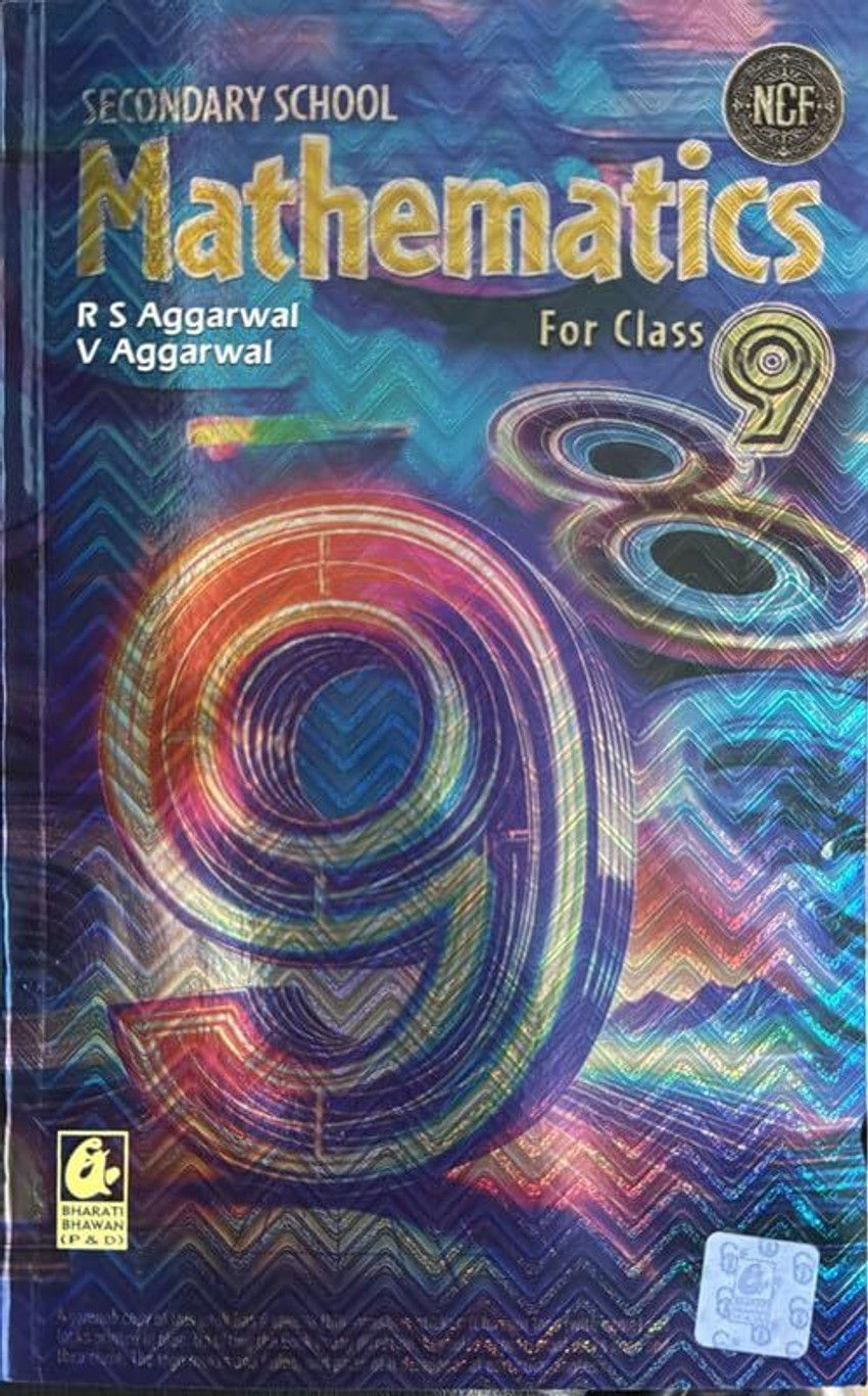 R.S Aggarwal Mathematics For Class 9 CBSE-2026-27