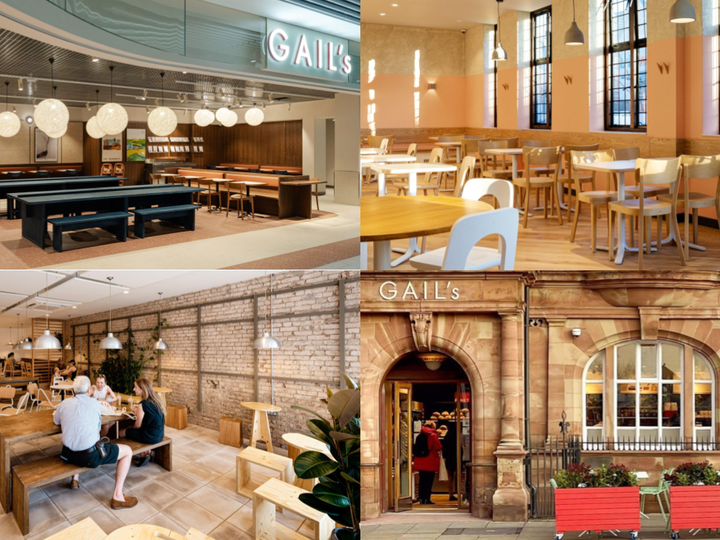 Various Gail's bakery locations