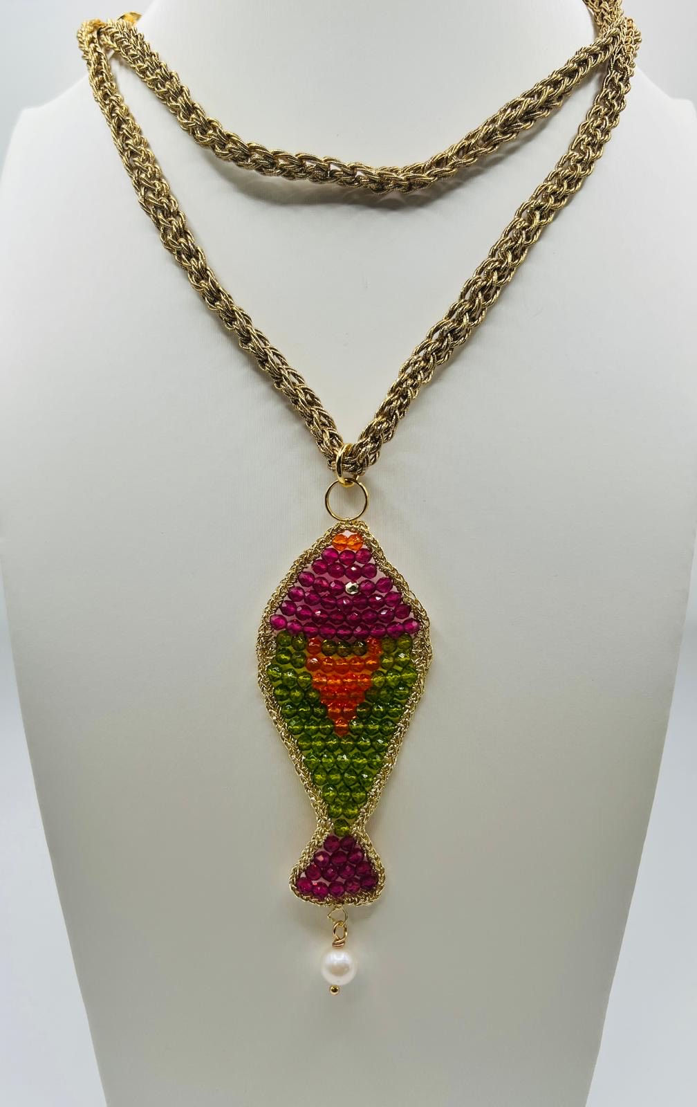 Zircon Fish Necklace