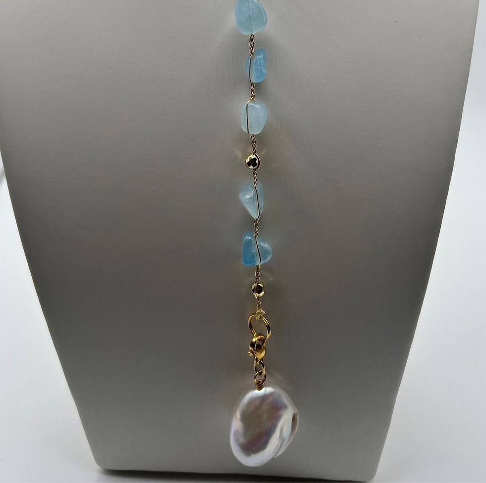 Miniatura: Collana Acquamarina