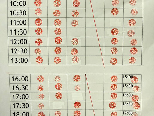 3月11日更新　空き状況
