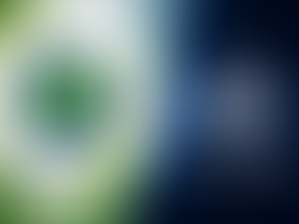 A split-screen comparison graphic showing the ThryvfulTypes leaf logo on a soft green and blue background on the left, a bold “VS” in the center, and a Myers-Briggs MBTI symbol on a dark blue background on the right.
