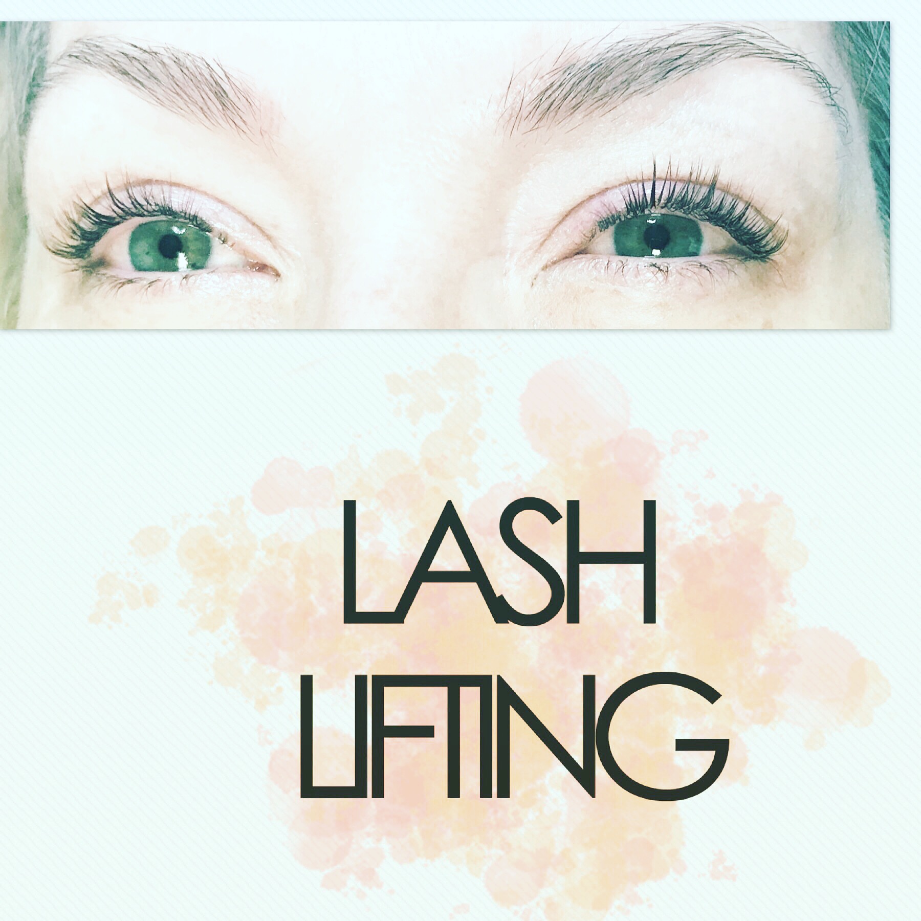 Lash lift and tint