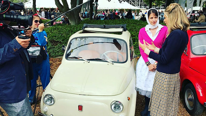 Fiat 500 Hire Features On ITV4 Goodwood Revival Show