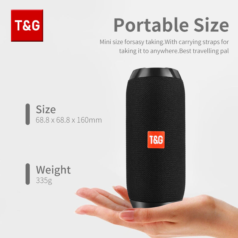 Miniatura: Bluetooth Speaker T&G TG117 Portable TWS Sound Box Waterproof Loudspeaker Outdoo