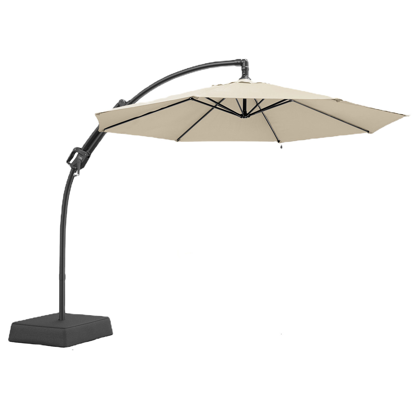 ONBRILL 10FT Patio Umbrella with Base Included and Wind-Resistant Design