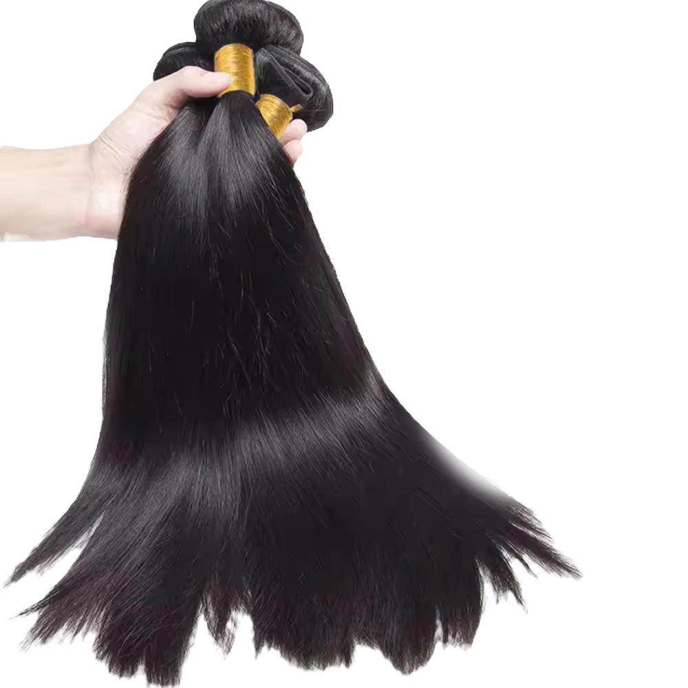 Aslmeet Straight Brazilian Human Hair Bundles – 8–34 Inch, 12A Grade