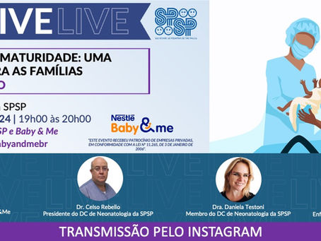 Live – Desafios da prematuridade: uma abordagem para as famílias – Novembro Roxo (Instagram)