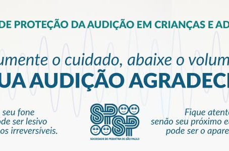 Campanha de proteção da audição em crianças e adolescentes