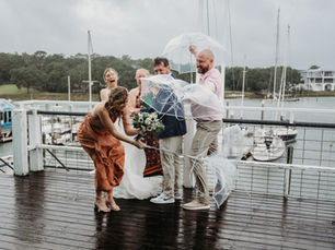 Caitlin & Cameron’s Nor’easter Wedding: A Joy-Filled Masonboro Island Elopement That Defied the Forecast