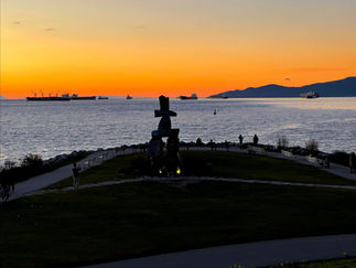 Baía Inglesa em Vancouver durante o sunset