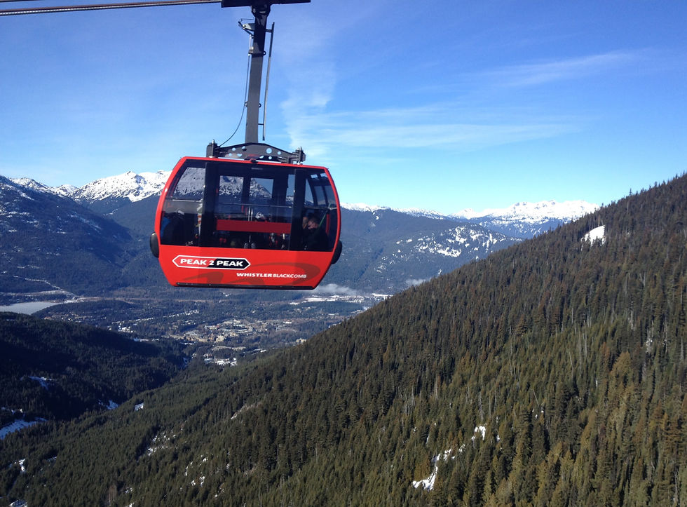 Peak to Peak Gondola em Whistler no passeio privado da Vancouver by Locals
