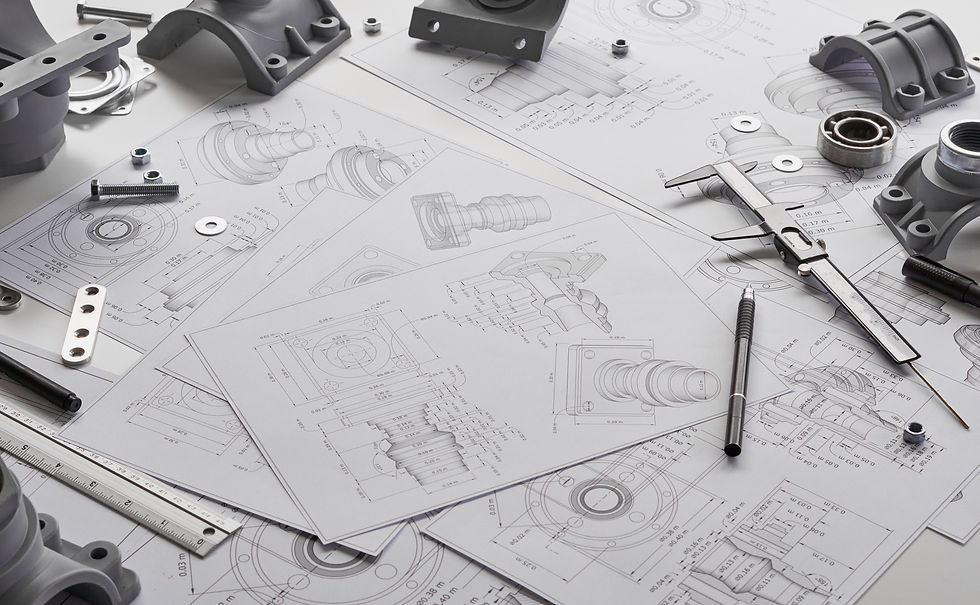 Engineer technician designing drawings mechanical parts engineering Engine_manufacturing f