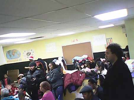Our 1st winter coats donation