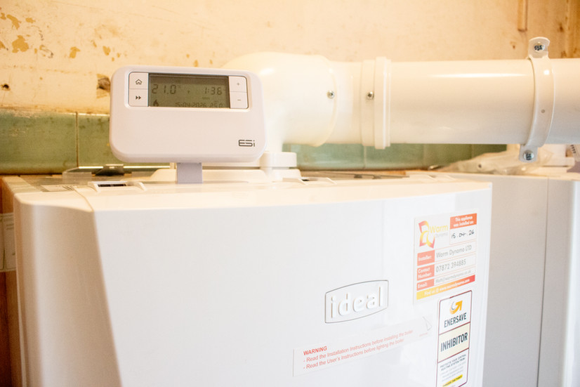 commercial boiler install